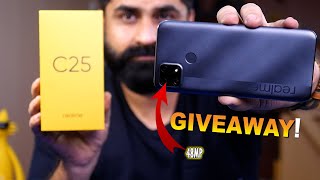 Realme C25 In Pakistan  Lets Check  Giveaway [upl. by Odlawso]