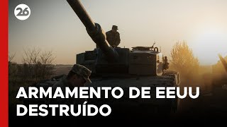 El Ejército ruso asegura que destruyó armamento de EEUU en manos de Ucrania [upl. by Kathlin]