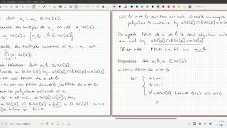 Chapitre XVI  parties 43 et 44 PGCD dune famille de polynômes et PPCM [upl. by Anawd]
