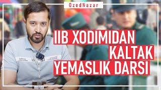 OzodNazar “Biz bilgandik biz kutgandik” yoki IIB xodimidan kaltak yemaslik darsi [upl. by Happ69]