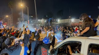 Dodger Fans CELEBRATE Dodgers 2024 WORLD SERIES WIN in East Los Angeles [upl. by Eiffe380]