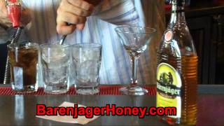 Barenjager Honey amp Bourbon New Cocktail Recipes [upl. by Ainitsirc702]