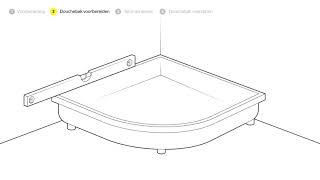 Hoe plaats je een hoge douchebak [upl. by Asiram462]