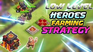 Th10 Low level Hero Farming Attack Strategy  Best Th10 Farming Attack Strategy With Low heroes [upl. by Herzel598]