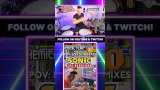 DOPE SONIC REMIX by officialSARE  Sonic Edm Sega Drums Shorts [upl. by Mallory494]