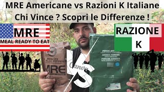 MRE Americane vs Razioni K Italiane Chi Vince Scopri le Differenze [upl. by Anibur782]