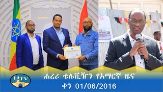 ሐረሪ ቴሌቪዥን የአማርኛ ዜና  ቀን 01062016 [upl. by Hegarty]