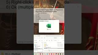 Remove vba Password  How to unlock Protected Excel VBA Project and Macro codes without password P2 [upl. by Alliuqa]