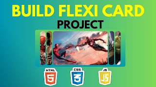 Flexi Card Project using HTML CSS And JavaScript  webdevelopmentproejcts javascript [upl. by Aciraj]