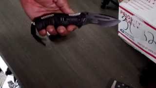 Mtech Marine Tactical Reaper Spring Assisted Pocket Knife [upl. by Yhtnomit]