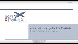 Autorotation und gefährliche Zustände [upl. by Uria]