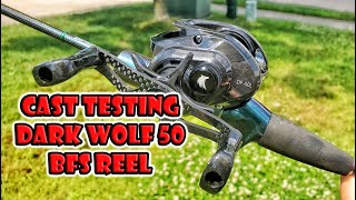 Cast Testing Tsurinoya Dark Wolf 50 BFS Reel [upl. by Silvie417]