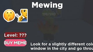 How to get MEWING in FIND THE MEMES Roblox [upl. by Nhoj]