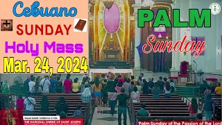 Mar 24 2024 Cebuano Sunday Mass anticipated0323Natl Shrine of St JosephCebu Palm Sunday [upl. by Nevins]