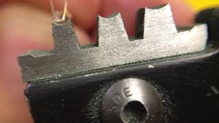 How to Crimp 254mm DuPont connectors macro view [upl. by Einohtna472]