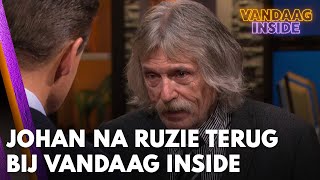 Johan na ruzie terug bij Vandaag Inside Ik miste je zo  VANDAAG INSIDE [upl. by Hendon]