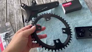 PASS QUEST R7000 Shimano 1X chainring and finishing bolt unboxing [upl. by Hnilym787]