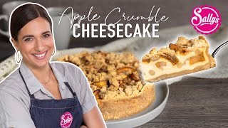 Apfel Crumble Cheesecake  herbstlich mit Bratapfelfüllung 🍎 [upl. by Ai460]