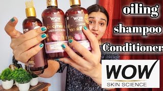 WOW SKIN SCIENCE HAIR PRODUCTS REVIEW  Shampoo  Oil  Conditioner  Review wow hair products [upl. by Ymrej]