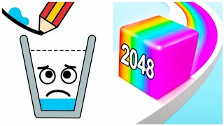 Happy Glass vs Jelly Run 2048  Satisfying Mobile Gameplay 2025 [upl. by Suidualc]