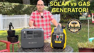 Solar vs Gasoline Generator Showdown and the winner [upl. by Rubens46]