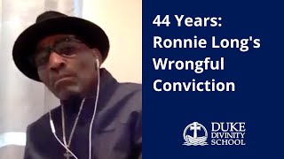 Prison Studies Lecture Series Ronnie Longs Wrongful Conviction [upl. by Orlov]