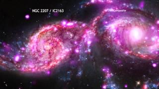 Colliding Galaxies Put on Spectacular Light Show  Video [upl. by Yren]