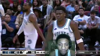 Timberwolves vs Heat Highlights Reaction  Ant is MJ son [upl. by Wade285]