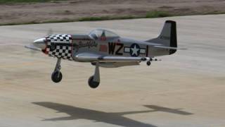 Top Flite P51 Mustang First Flight  US Engines 41 Gasser [upl. by Willey]