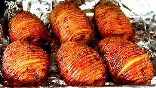 How to make HASSELBACK POTATOES recipe Baked Potato [upl. by Ahseyi]