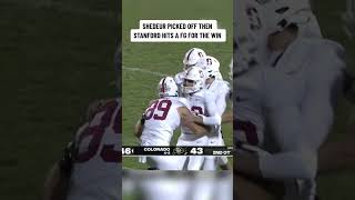 STANFORD STUNS COLORADO IN OVERTIME 😱 [upl. by Nuawaj]