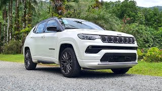 Jeep Compass Serie S 2023 teste completo na estrada 0 A 100 CONSUMO E PREÇO  Ainda baixa óleo [upl. by Narret]