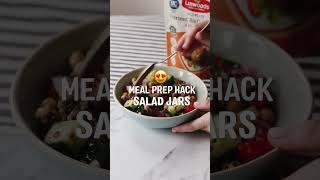 Meal Prep Hack SALAD JARS 😍👏🥗 [upl. by Ardnik]