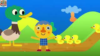 Five Ducklings Were Swimming In The River amp Cinco Patitos Nadaban En El Rio  Kids Songs for You [upl. by Lewis]