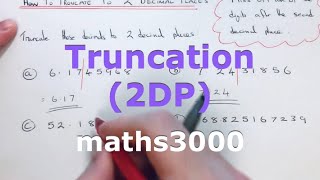 Truncation to 2 Decimal Places [upl. by Tomasz]