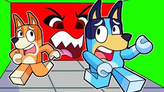 BLUEY AND BINGO BE CAREFUL with the WALL in ROBLOX 😨🟥 [upl. by Yarehs881]