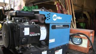 MILLER BOBCAT 225G WELDERGENERATOR [upl. by Elleniad]