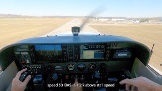 Cessna C172  refresher training emergency landing and short field landing [upl. by Harrat644]