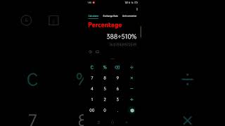 Find a marks percentage using calculator  percentage AK 99 shorts [upl. by Nonna10]