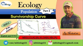 Survivorship curvePopulation part3Ecology SEM1 CU WBSUKU VUVBUWBSUPUNBUCBCS [upl. by Isied965]