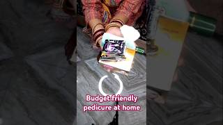 Budget Friendly Pedicure at home skincareskincareroutinepedicurepedicureathometrendingviral [upl. by Kiley]