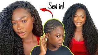 FULL SEW IN NO LEAVE OUT  Trying Viral Crochet Method [upl. by Roxana]