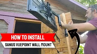 How to Install Sanus Vuepoint FMF418KIT FullMotion TV Mount for 32quot55quot TVs [upl. by Coady]