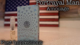 Amouage Portrayal Man First Impressions  Smells like Dior Fahrenheit 🤷🏽‍♂️ [upl. by Nortal686]