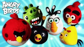 Every Angry Birds ASMR Needlefelt Wool Craft EVER [upl. by Lamahj]