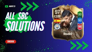 Rodri All Sbc Solution  Madfut 25 [upl. by Srevart]