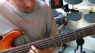 Funk Studies for Bass Yamaha BB G5 5string bass guitar [upl. by Strohbehn]