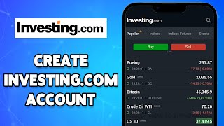 How To Create Investingcom Account 2024  Investingcom App Account Registration Sign Up Help [upl. by Maximilien584]