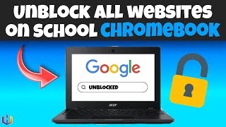 How to unblock any website on school Chromebook 2024 NO INSPECT [upl. by Nosiddam433]