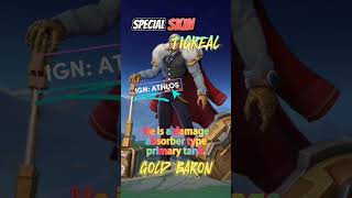 Tigreal Special Skin Gold Baron mlbb mlbbph mdlph mplph mobilelegendsphilippines [upl. by Ettenal]